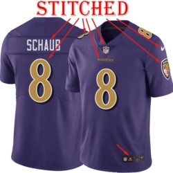 Purple Alternate Legend Matt Schaub Jersey Baltimore Ravens #8