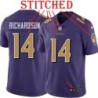 Purple Alternate Legend Wally Richardson Jersey Baltimore Ravens #14