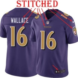 Purple Alternate Legend Tylan Wallace Jersey Baltimore Ravens #16