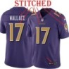Purple Alternate Legend Mike Wallace Jersey Baltimore Ravens #17