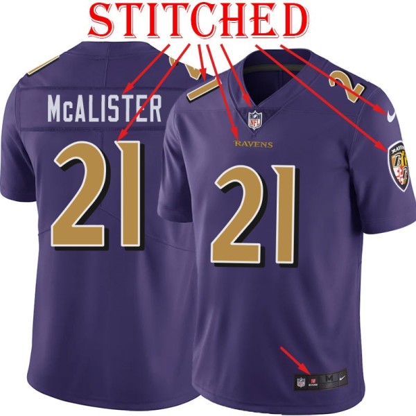 Purple Alternate Legend Chris McAlister Jersey Baltimore Ravens #21