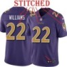 Purple Alternate Legend Damarion Williams Jersey Baltimore Ravens #22