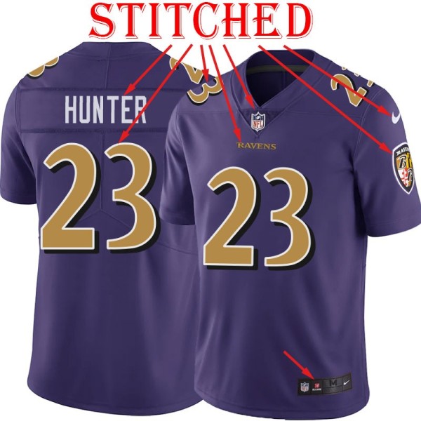 Purple Alternate Legend Earnest / Dameon Hunter Jersey Baltimore Ravens #23