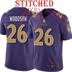 Purple Alternate Legend Rod Woodson Jersey Baltimore Ravens #26