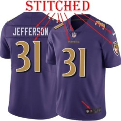 Purple Alternate Legend Tony Jefferson Jersey Baltimore Ravens #31