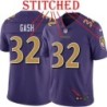 Purple Alternate Legend Sam Gash Jersey Baltimore Ravens #32