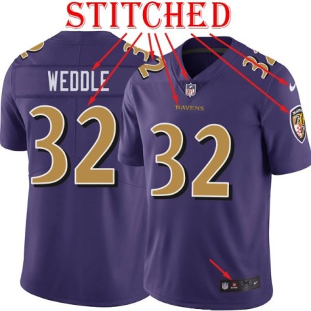 Purple Alternate Legend Eric Weddle Jersey Baltimore Ravens #32