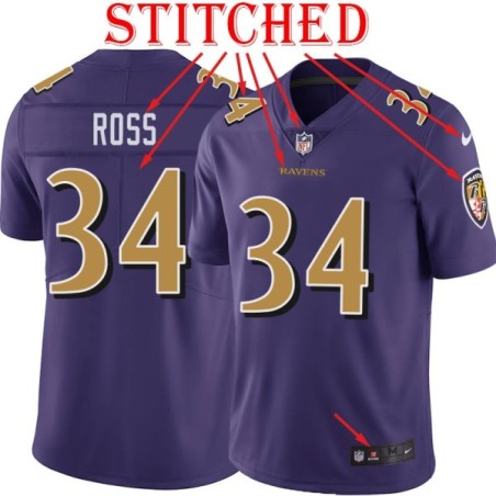 Purple Alternate Legend Cory Ross Jersey Baltimore Ravens #34