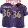 Purple Alternate Legend Jim Leonhard Jersey Baltimore Ravens #36