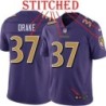 Purple Alternate Legend Kenyan Drake Jersey Baltimore Ravens #37