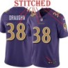 Purple Alternate Legend Shaun Draughn Jersey Baltimore Ravens #38