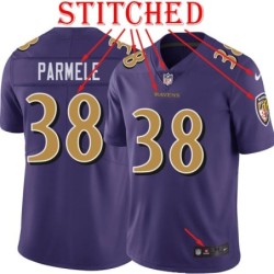 Purple Alternate Legend Jalen Parmele Jersey Baltimore Ravens #38