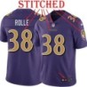 Purple Alternate Legend Jumal Rolle Jersey Baltimore Ravens #38