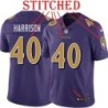 Purple Alternate Legend Malik Harrison Jersey Baltimore Ravens #40