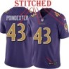 Purple Alternate Legend Anthony Poindexter Jersey Baltimore Ravens #43