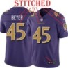 Purple Alternate Legend Brennen Beyer Jersey Baltimore Ravens #45
