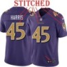 Purple Alternate Legend Corey Harris Jersey Baltimore Ravens #45