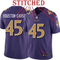 Purple Alternate Legend DeAndre Houston-Carson Jersey Baltimore Ravens #45