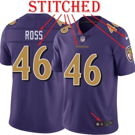 Purple Alternate Legend Josh Ross Jersey Baltimore Ravens #46
