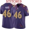 Purple Alternate Legend B.J. Ward Jersey Baltimore Ravens #46
