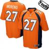 [NEW,Sewn-on]Knowshon Moreno Youth Football Jersey - Denver #27 MORENO Jersey (Orange) For Youth/Kid