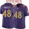Purple Alternate Legend Frank Hartley Jersey Baltimore Ravens #48