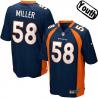 [NEW,Sewn-on]Von Miller Youth Football Jersey - Denver #58 MILLER Jersey (Blue) For Youth/Kid