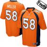 [NEW,Sewn-on]Von Miller Youth Football Jersey - Denver #58 MILLER Jersey (Orange) For Youth/Kid