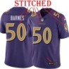 Purple Alternate Legend Antwan Barnes Jersey Baltimore Ravens #50