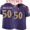 Purple Alternate Legend Albert McClellan Jersey Baltimore Ravens #50