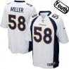 [NEW,Sewn-on]Von Miller Youth Football Jersey - Denver #58 MILLER Jersey (White) For Youth/Kid