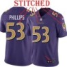 Purple Alternate Legend Del'Shawn Phillips Jersey Baltimore Ravens #53