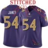Purple Alternate Legend Robert James Jersey Baltimore Ravens #54