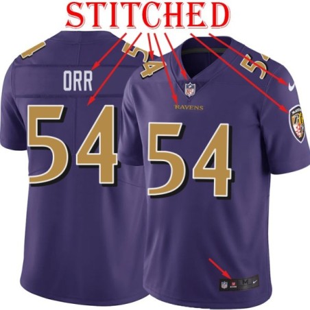 Purple Alternate Legend Zach Orr Jersey Baltimore Ravens #54