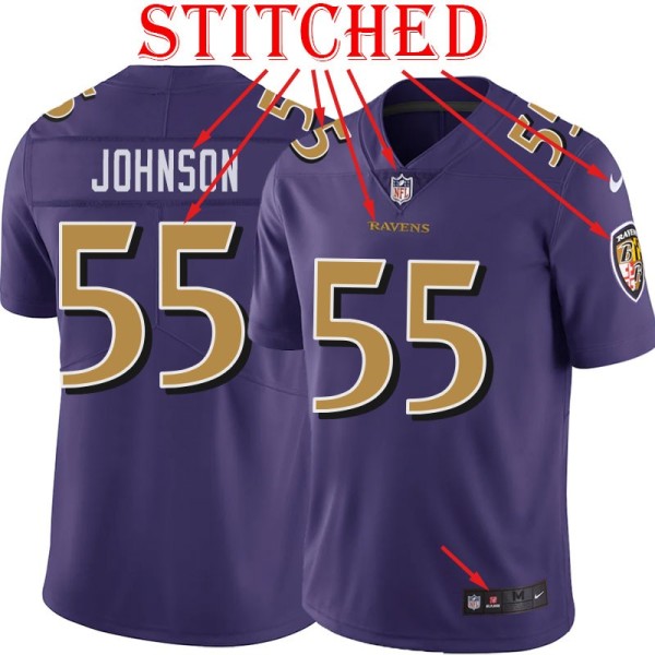Purple Alternate Legend J.R. Johnson Jersey Baltimore Ravens #55
