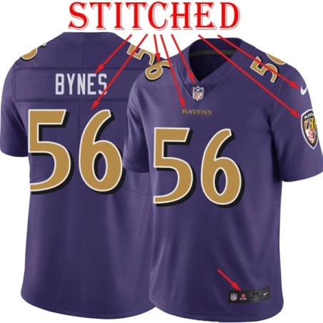 Purple Alternate Legend Josh Bynes Jersey Baltimore Ravens #56
