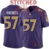 Purple Alternate Legend William Kwenkeu Jersey Baltimore Ravens #57