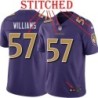 Purple Alternate Legend Jerrol Williams Jersey Baltimore Ravens #57