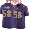 Purple Alternate Legend Jonathan Freeny Jersey Baltimore Ravens #58