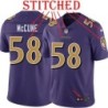 Purple Alternate Legend Robert McCune Jersey Baltimore Ravens #58