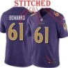 Purple Alternate Legend Luke Bowanko Jersey Baltimore Ravens #61