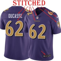 Purple Alternate Legend Vlad Ducasse Jersey Baltimore Ravens #62