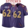 Purple Alternate Legend Leo Goeas Jersey Baltimore Ravens #62
