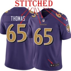 Purple Alternate Legend Jason Thomas Jersey Baltimore Ravens #65