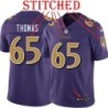 Purple Alternate Legend Jason Thomas Jersey Baltimore Ravens #65