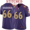 Purple Alternate Legend Gino Gradkowski Jersey Baltimore Ravens #66