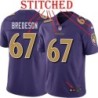 Purple Alternate Legend Ben Bredeson Jersey Baltimore Ravens #67