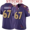 Purple Alternate Legend Cedric Ogbuehi Jersey Baltimore Ravens #67
