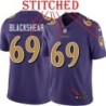 Purple Alternate Legend Jeff Blackshear Jersey Baltimore Ravens #69