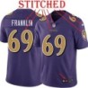 Purple Alternate Legend Aubrayo Franklin Jersey Baltimore Ravens #69